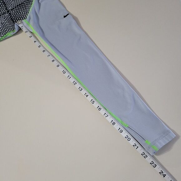 Nike Pro Women's Dri-FIT Half-Zip Gray Athletic Optic Illusion Running Pullover - Picture 7 of 15